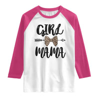 Funny Girl Mama Raglan Shirt Leopard New Mom Mother's Day