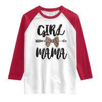 Funny Girl Mama Raglan Shirt Leopard New Mom Mother's Day