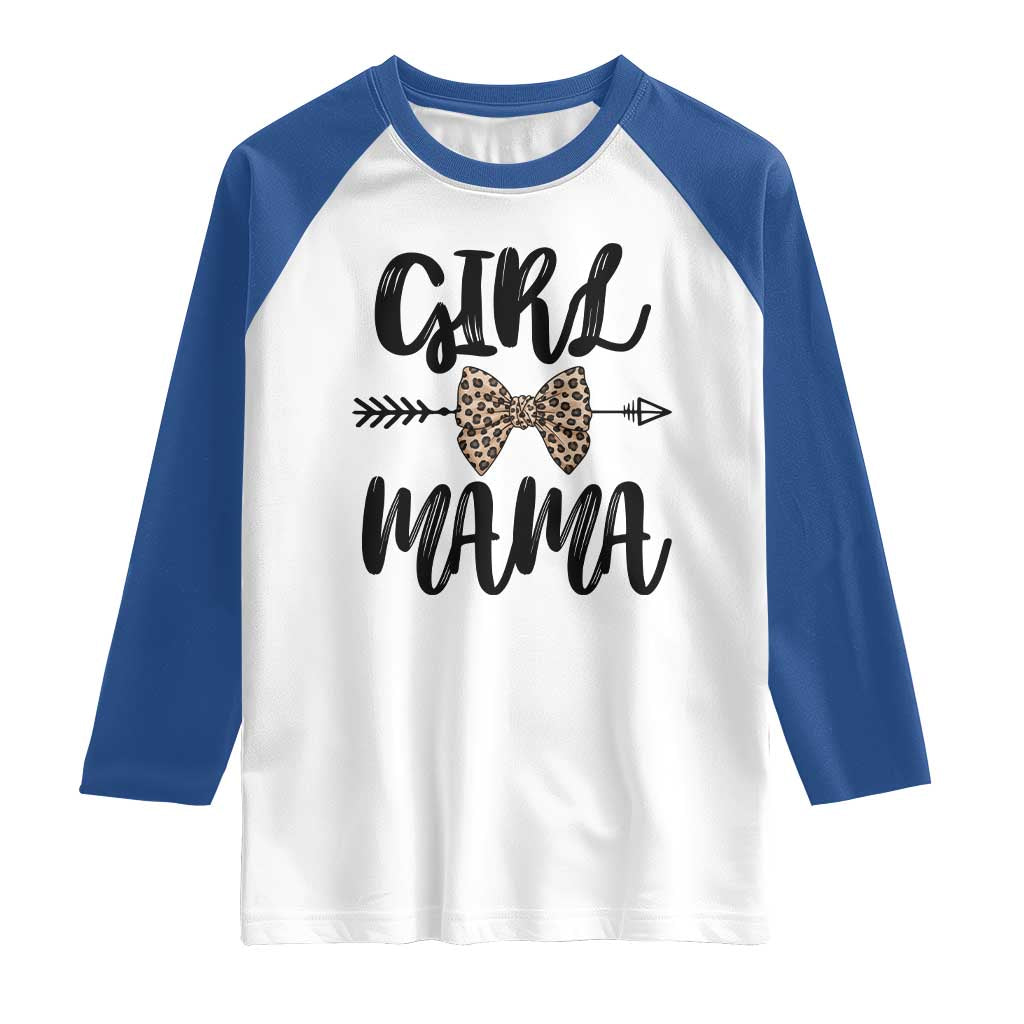 Funny Girl Mama Raglan Shirt Leopard New Mom Mother's Day