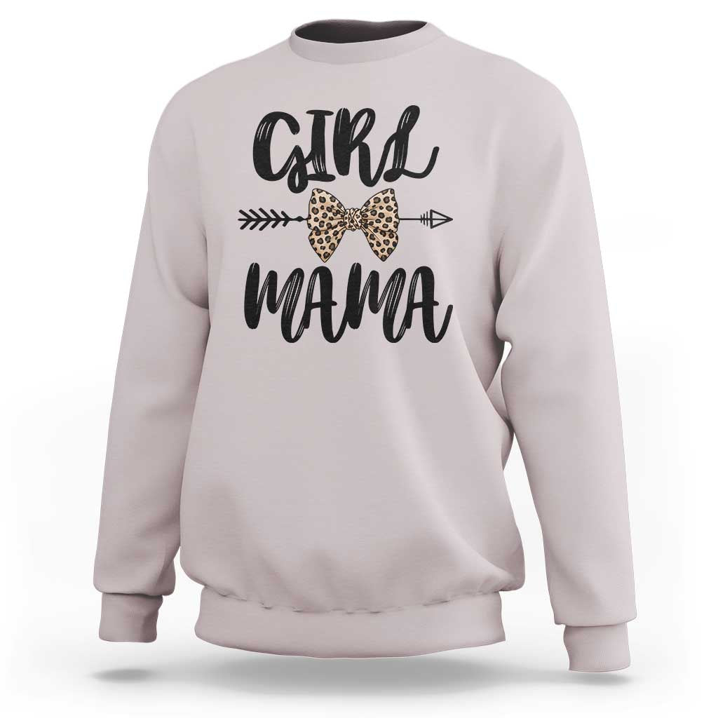 Funny Girl Mama Sweatshirt Leopard New Mom Mother's Day