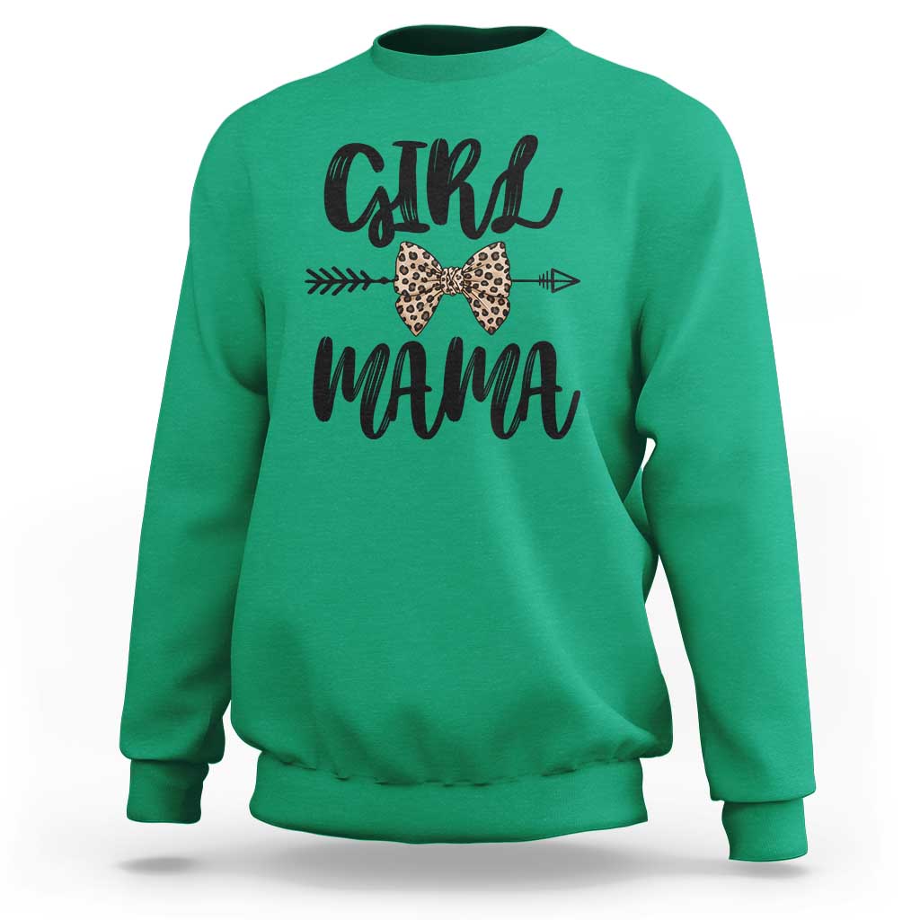 Funny Girl Mama Sweatshirt Leopard New Mom Mother's Day