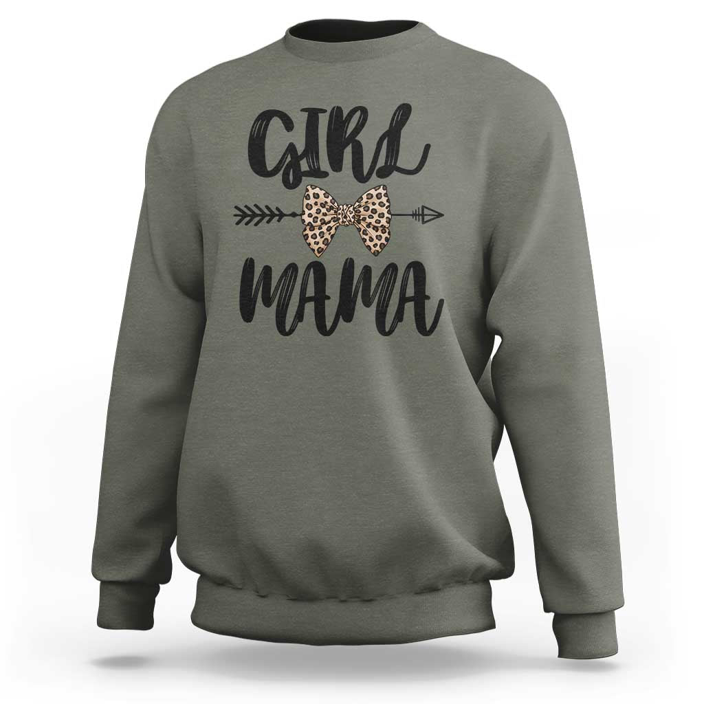 Funny Girl Mama Sweatshirt Leopard New Mom Mother's Day