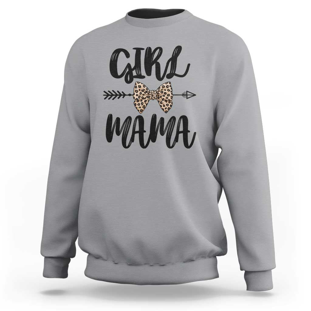 Funny Girl Mama Sweatshirt Leopard New Mom Mother's Day