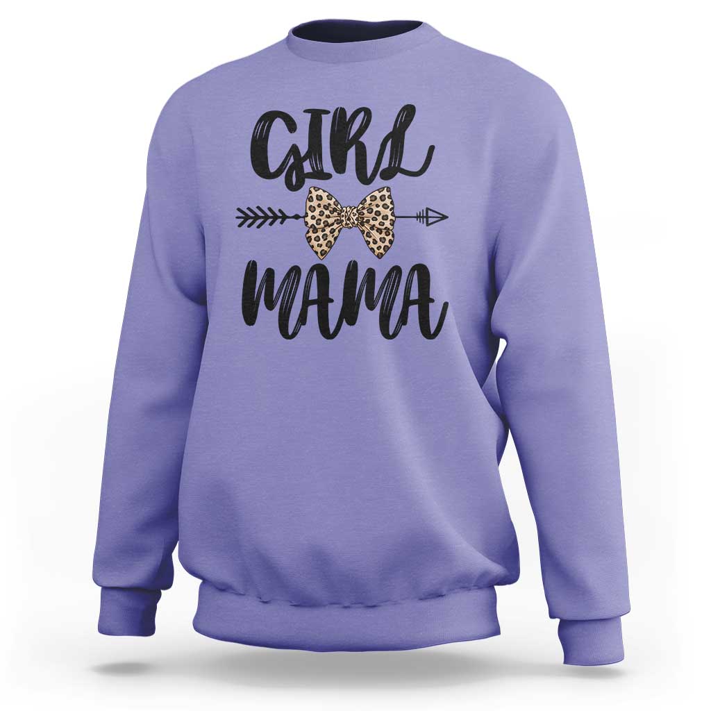 Funny Girl Mama Sweatshirt Leopard New Mom Mother's Day