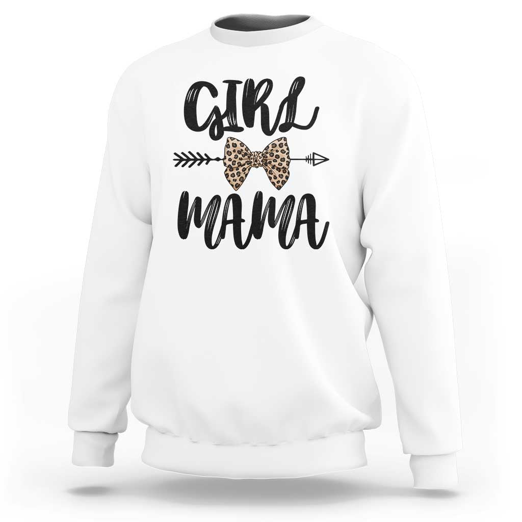 Funny Girl Mama Sweatshirt Leopard New Mom Mother's Day