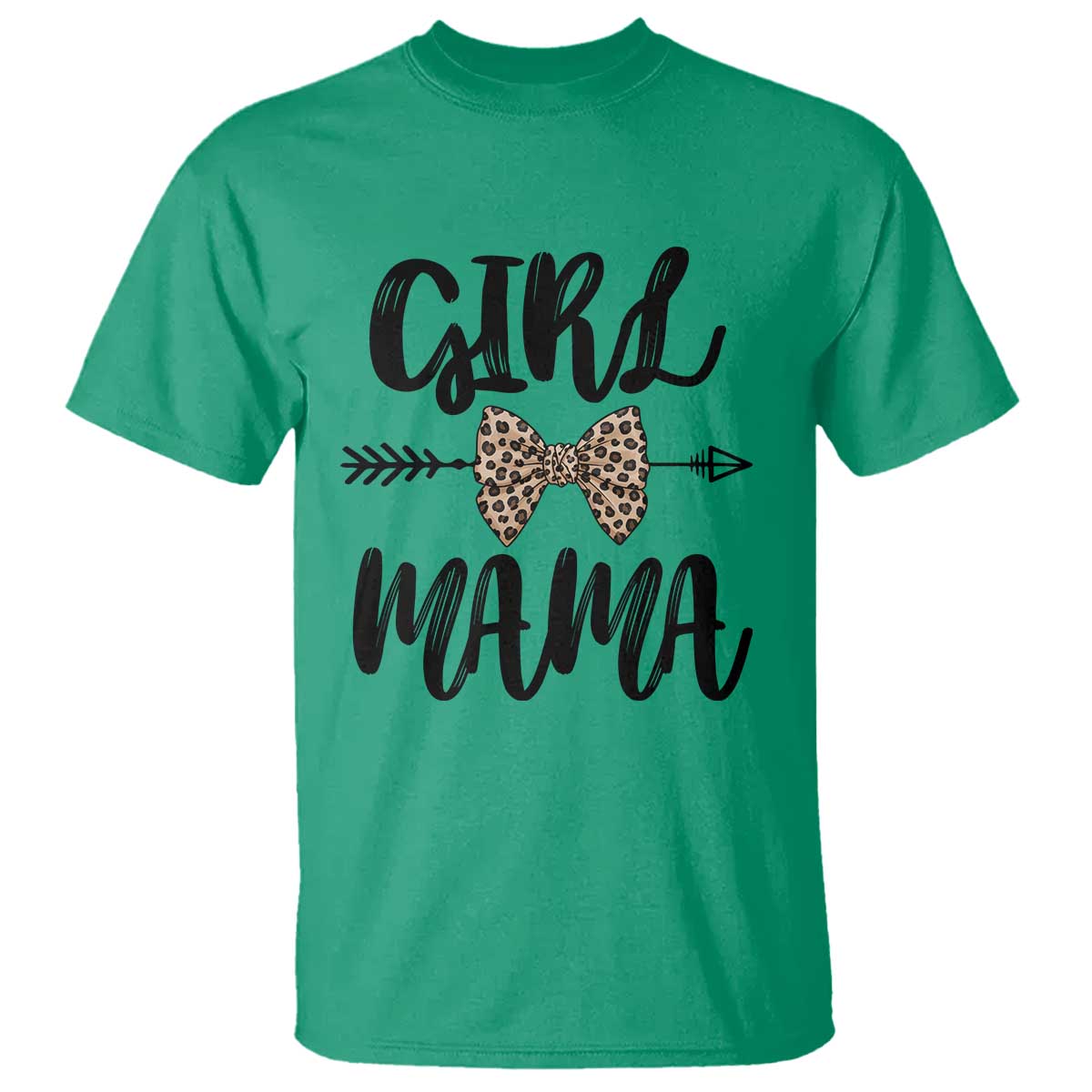 Funny Girl Mama T Shirt Leopard New Mom Mother's Day