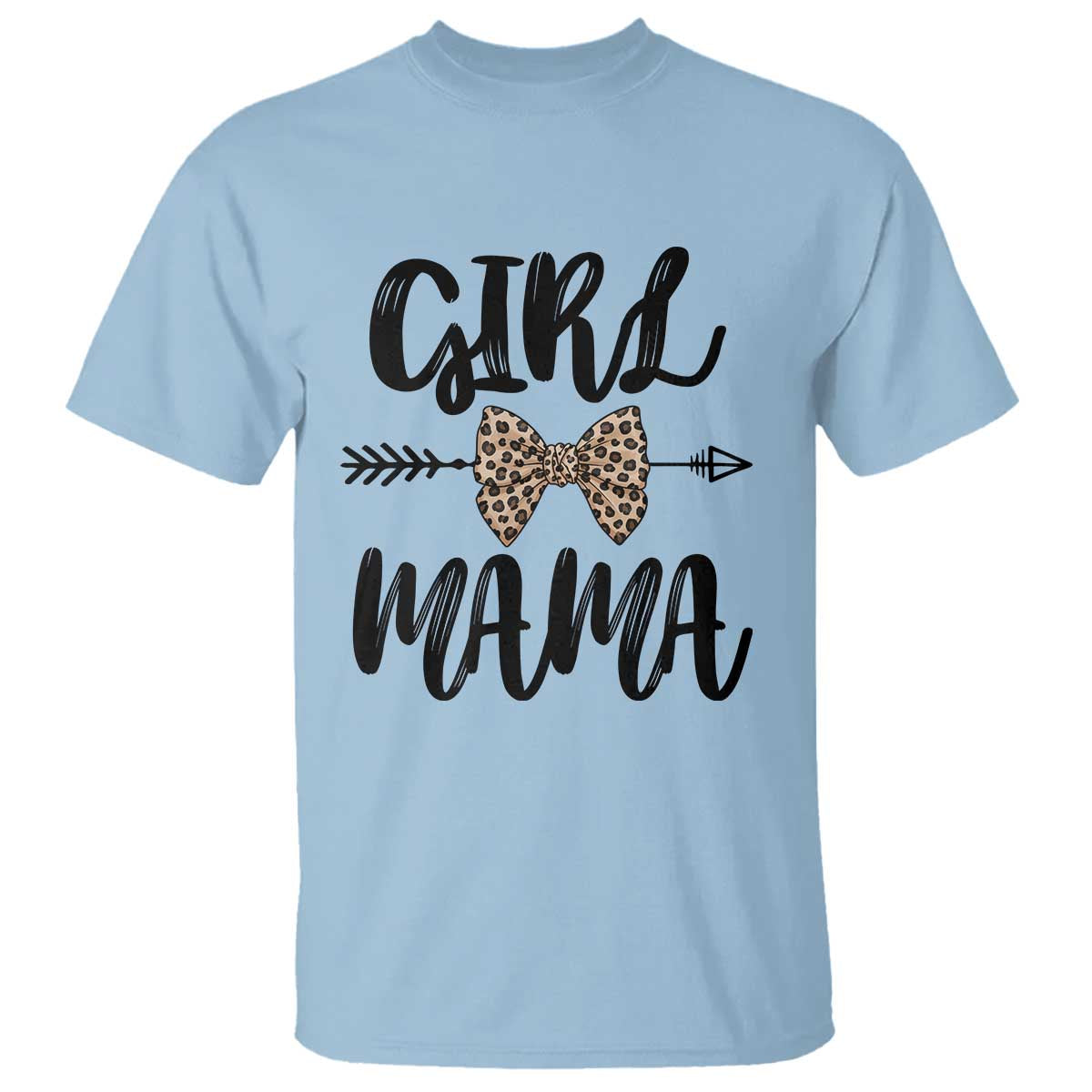 Funny Girl Mama T Shirt Leopard New Mom Mother's Day