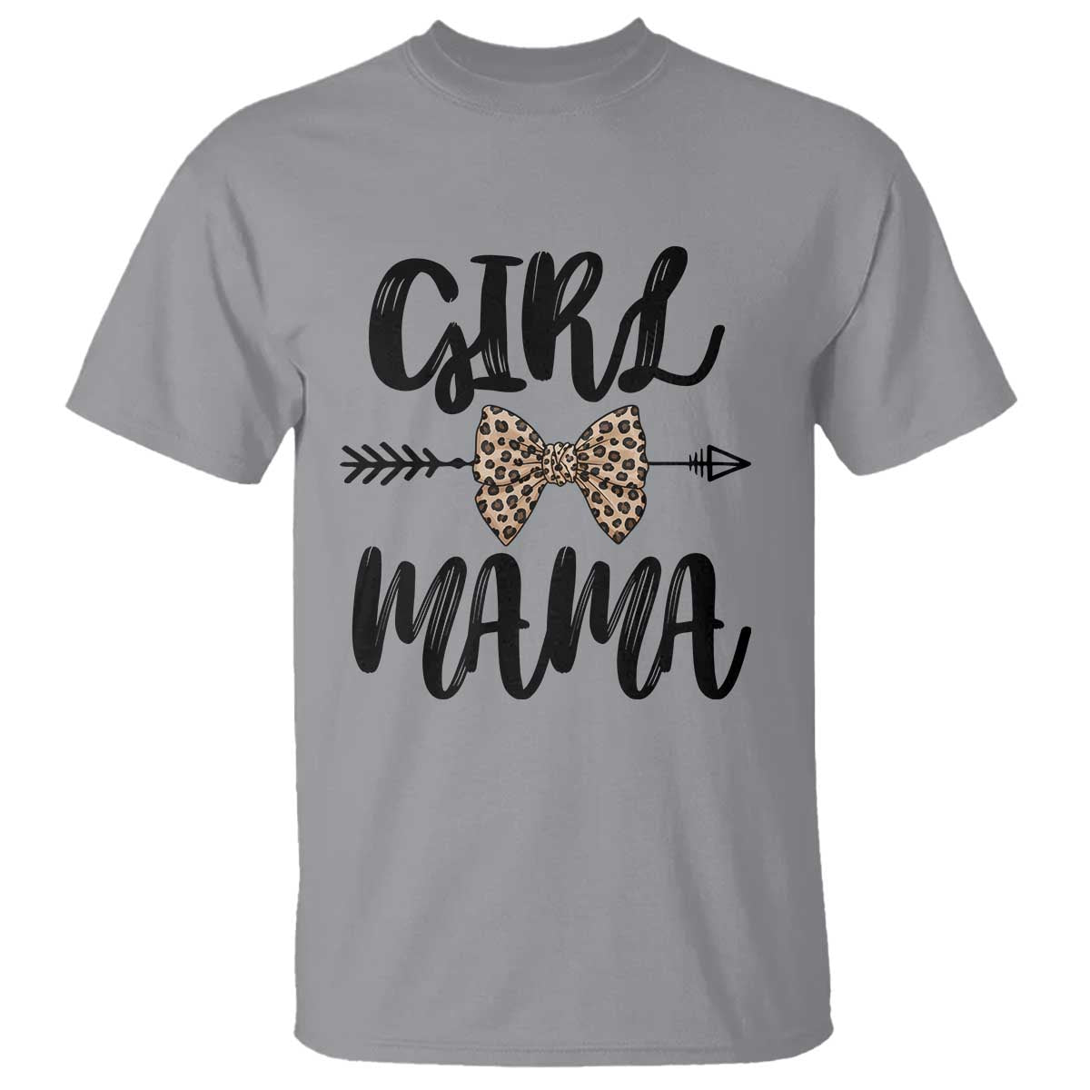 Funny Girl Mama T Shirt Leopard New Mom Mother's Day
