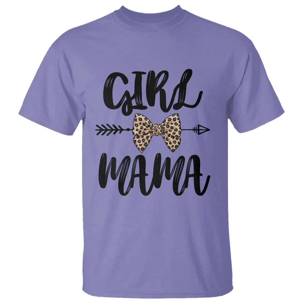 Funny Girl Mama T Shirt Leopard New Mom Mother's Day