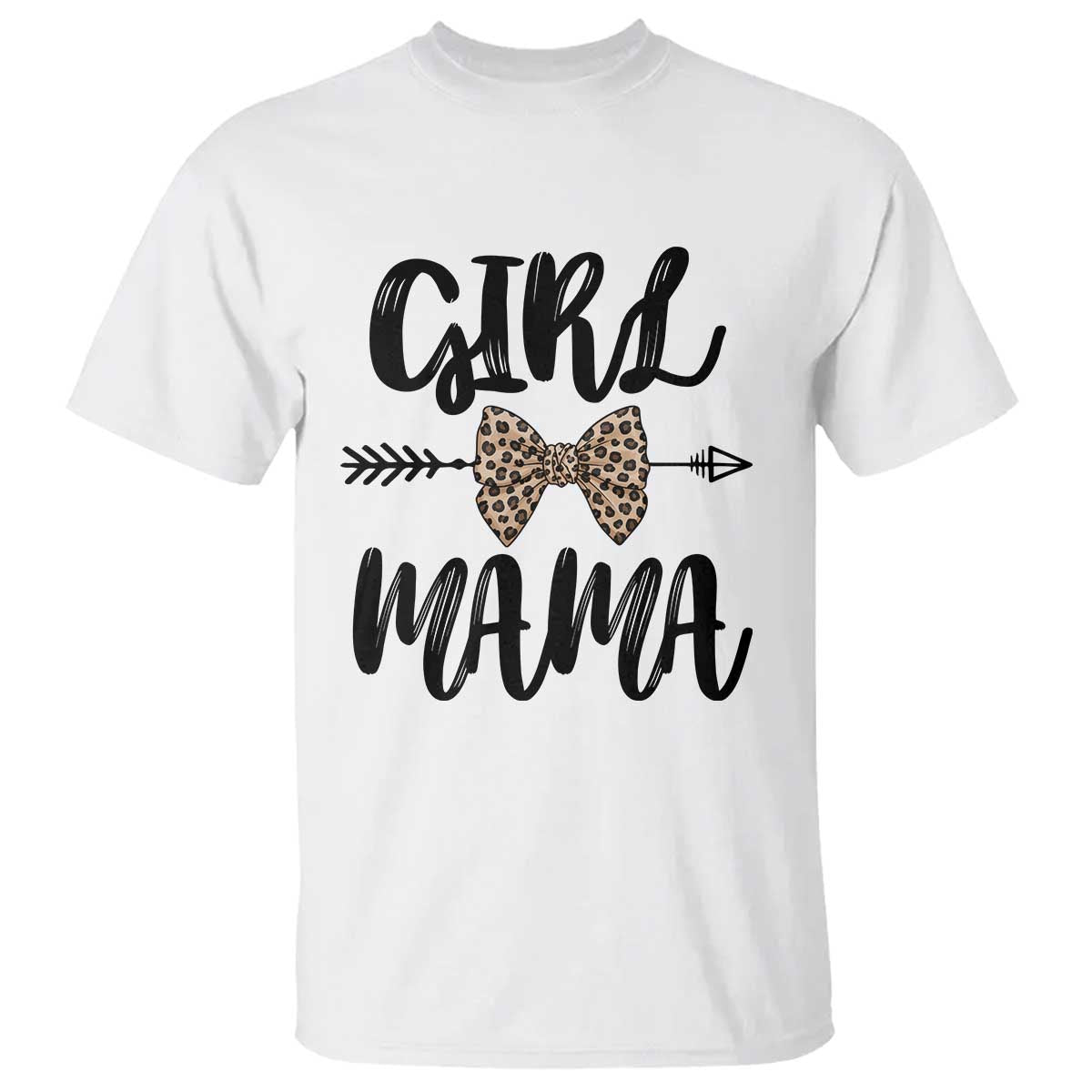 Funny Girl Mama T Shirt Leopard New Mom Mother's Day