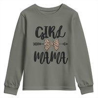 Funny Girl Mama Youth Sweatshirt Leopard New Mom Mother's Day