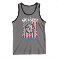 Veteran US Air Force Retired Tank Top Vintage American Flag