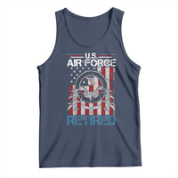 Veteran US Air Force Retired Tank Top Vintage American Flag