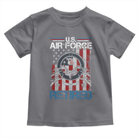 Veteran US Air Force Retired Toddler T Shirt Vintage American Flag