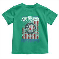 Veteran US Air Force Retired Toddler T Shirt Vintage American Flag