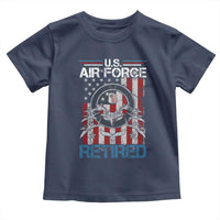 Veteran US Air Force Retired Toddler T Shirt Vintage American Flag