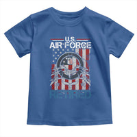 Veteran US Air Force Retired Toddler T Shirt Vintage American Flag