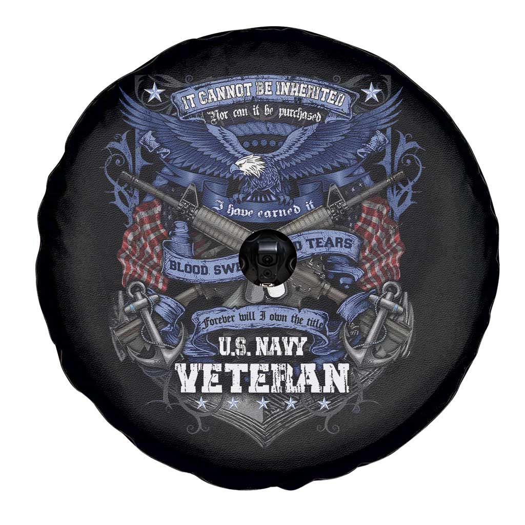 US Military Navy Veteran Spare Tire Cover It Cannot Be Inherited Nor Can It Be Purchased I Have Earned It