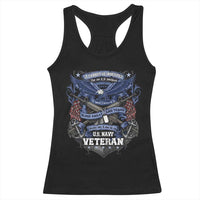 US Military Navy Veteran Racerback Tank Top It Cannot Be Inherited Nor Can It Be Purchased I Have Earned It