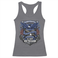 US Military Navy Veteran Racerback Tank Top It Cannot Be Inherited Nor Can It Be Purchased I Have Earned It