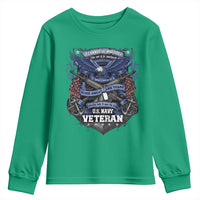US Military Navy Veteran Youth Sweatshirt It Cannot Be Inherited Nor Can It Be Purchased I Have Earned It
