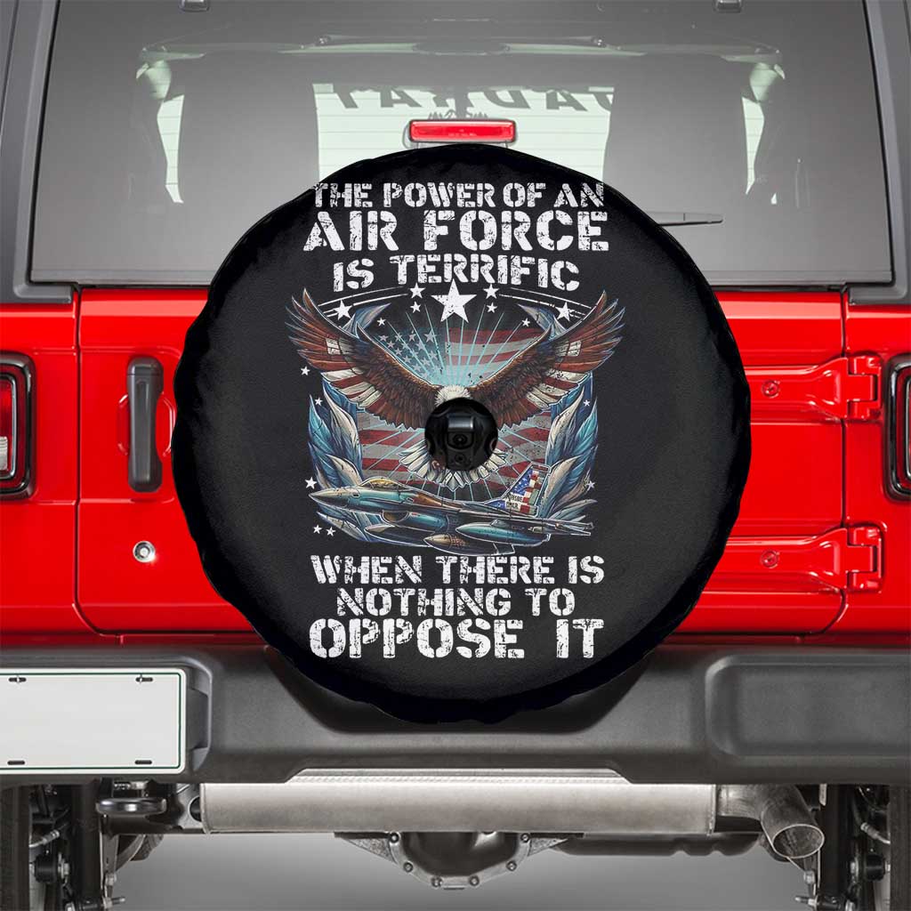 The Power Of An Air Force Is Terrific When There Is Nothing To Oppose It Spare Tire Cover Veteran Winston Churchill Quote