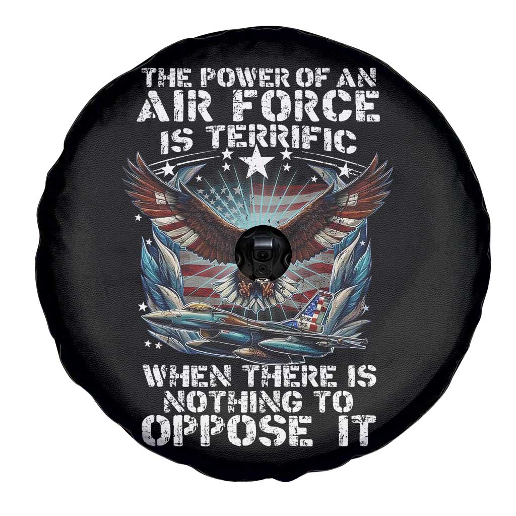 The Power Of An Air Force Is Terrific When There Is Nothing To Oppose It Spare Tire Cover Veteran Winston Churchill Quote