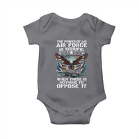 The Power Of An Air Force Is Terrific When There Is Nothing To Oppose It Baby Onesie Veteran Winston Churchill Quote