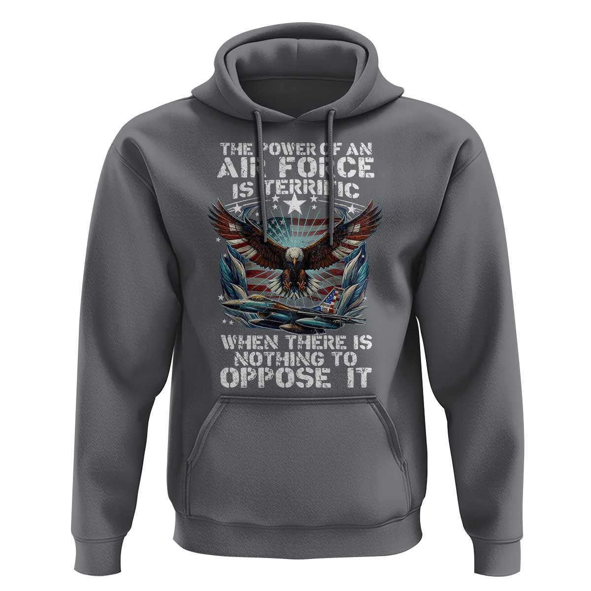 The Power Of An Air Force Is Terrific When There Is Nothing To Oppose It Hoodie Veteran Winston Churchill Quote