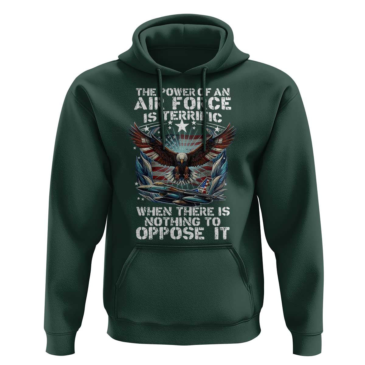 The Power Of An Air Force Is Terrific When There Is Nothing To Oppose It Hoodie Veteran Winston Churchill Quote