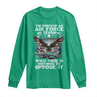 The Power Of An Air Force Is Terrific When There Is Nothing To Oppose It Long Sleeve Shirt Veteran Winston Churchill Quote