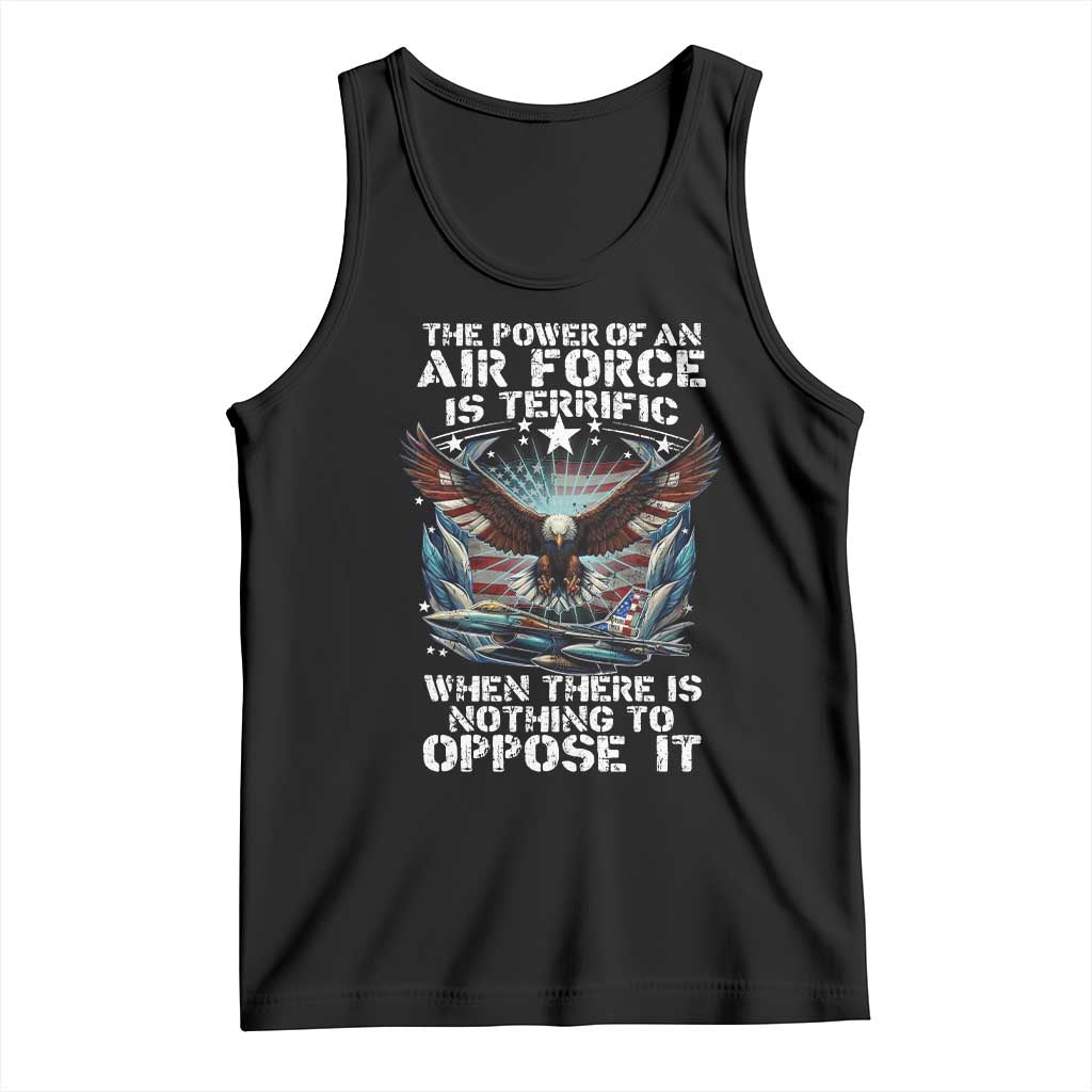 The Power Of An Air Force Is Terrific When There Is Nothing To Oppose It Tank Top Veteran Winston Churchill Quote