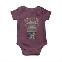 What Is A Veteran That Is Honor American Flag Baby Onesie Veteran's Day