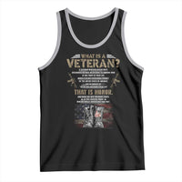 What Is A Veteran That Is Honor American Flag Tank Top Veteran's Day