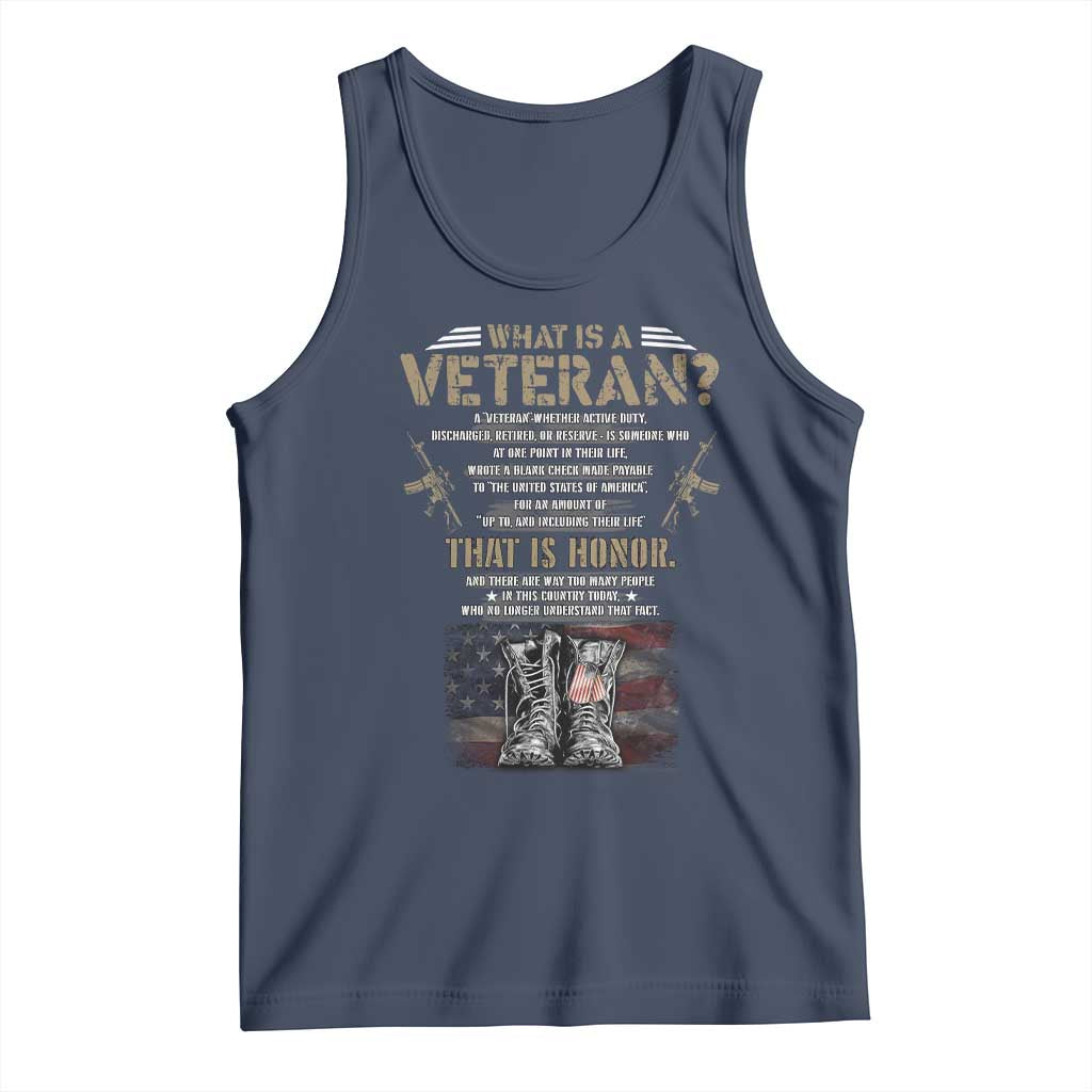 What Is A Veteran That Is Honor American Flag Tank Top Veteran's Day