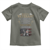 What Is A Veteran That Is Honor American Flag Toddler T Shirt Veteran's Day