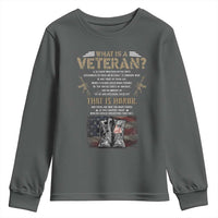 What Is A Veteran That Is Honor American Flag Youth Sweatshirt Veteran's Day