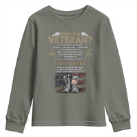 What Is A Veteran That Is Honor American Flag Youth Sweatshirt Veteran's Day