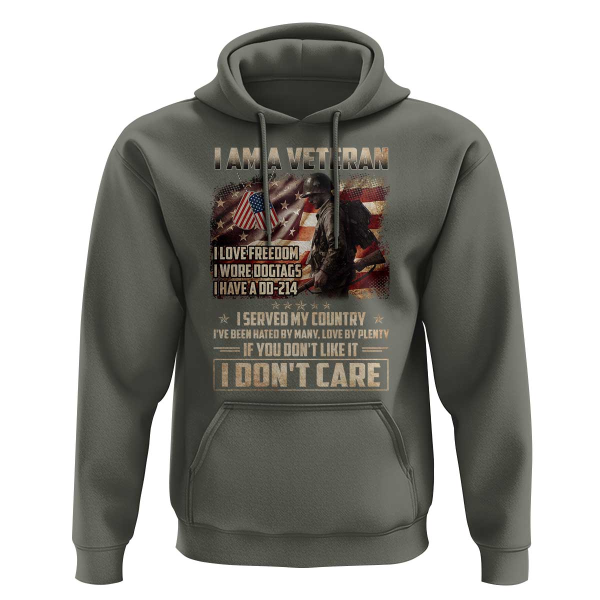 I Am A Veteran I Served My Country If You Don't Like It I Don't Care Hoodie