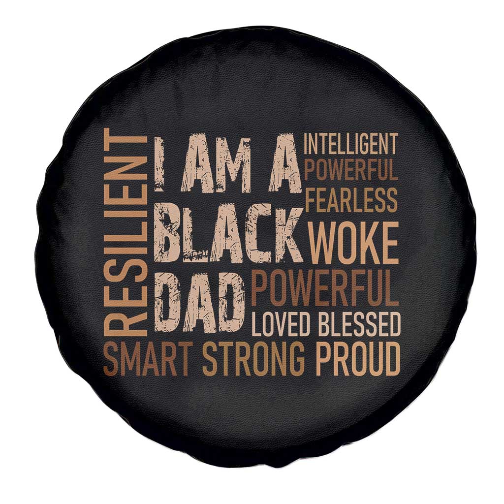 Funny I Am A Black Dad Spare Tire Cover Black History Month Father's Day