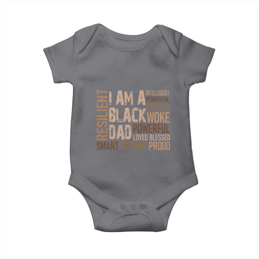 Funny I Am A Black Dad Baby Onesie Black History Month Father's Day