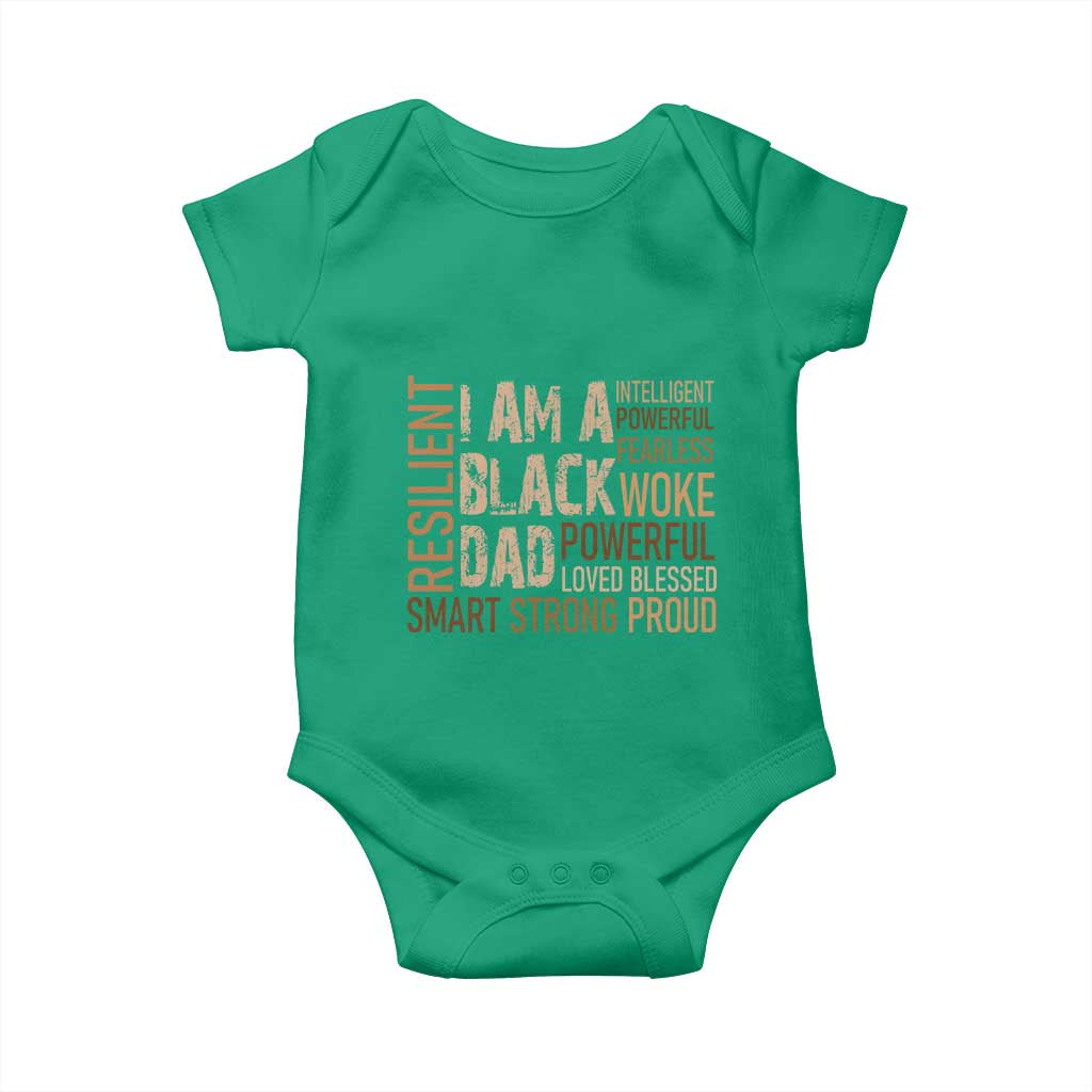 Funny I Am A Black Dad Baby Onesie Black History Month Father's Day