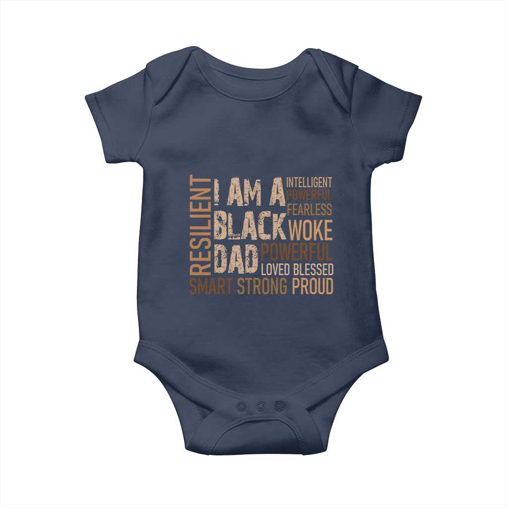 Funny I Am A Black Dad Baby Onesie Black History Month Father's Day
