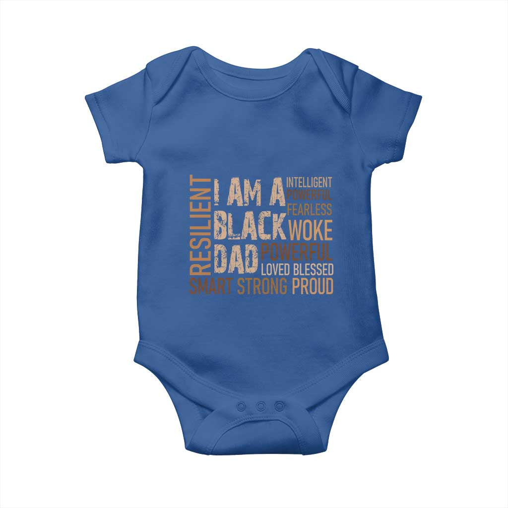 Funny I Am A Black Dad Baby Onesie Black History Month Father's Day