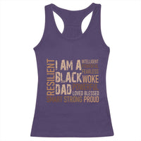 Funny I Am A Black Dad Racerback Tank Top Black History Month Father's Day