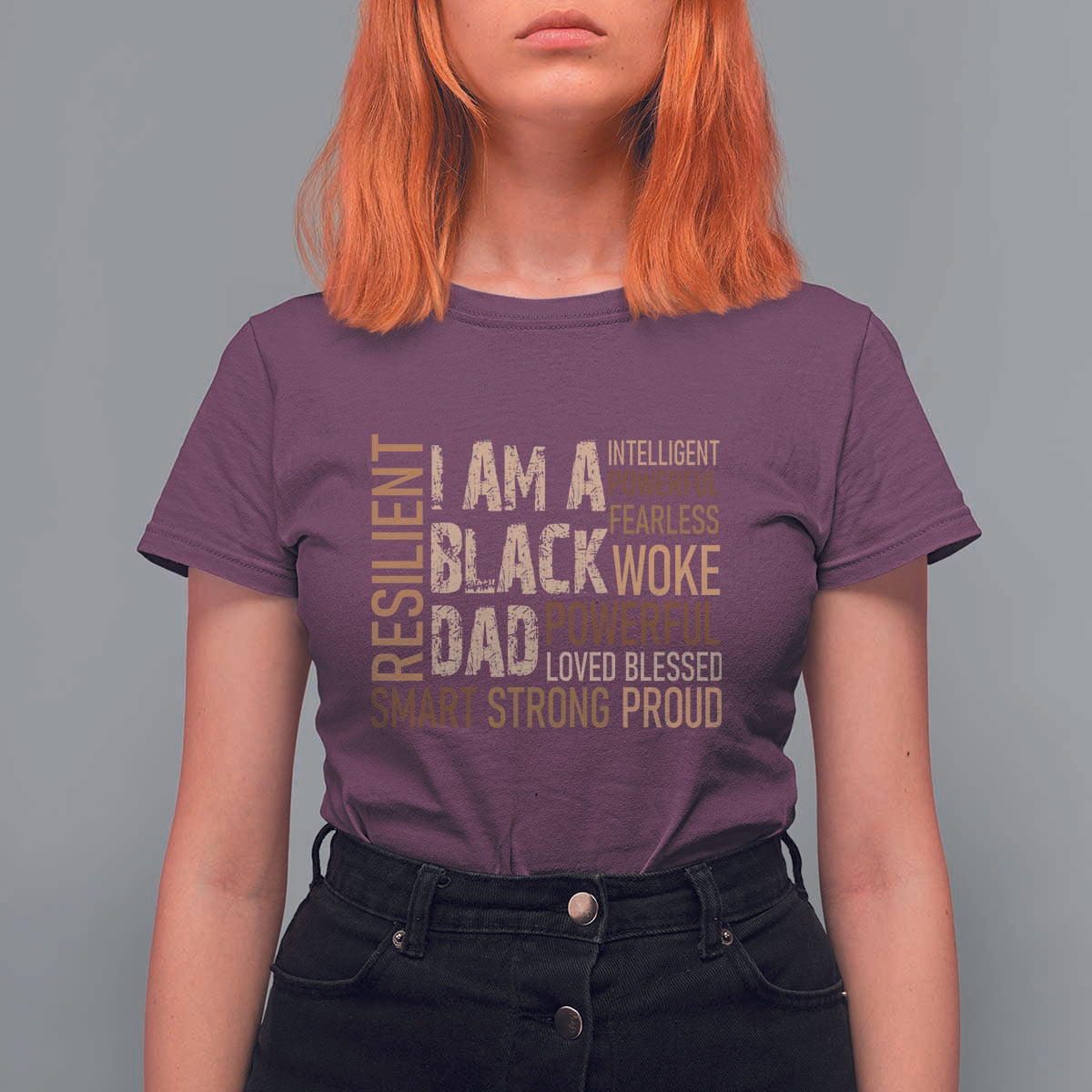 Funny I Am A Black Dad T Shirt For Women Black History Month Father's Day
