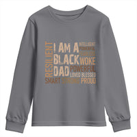 Funny I Am A Black Dad Youth Sweatshirt Black History Month Father's Day