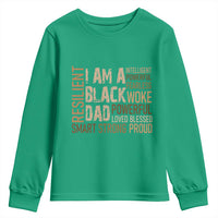 Funny I Am A Black Dad Youth Sweatshirt Black History Month Father's Day