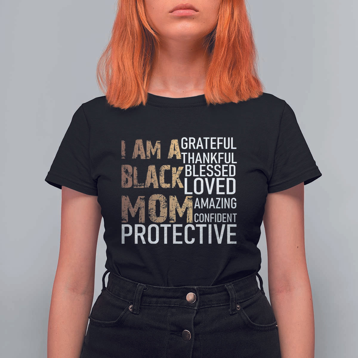 Funny I Am A Black Mom T Shirt For Women Black History Month Mothers Day