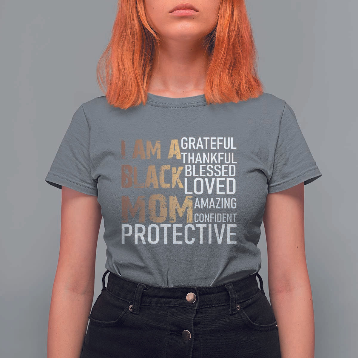 Funny I Am A Black Mom T Shirt For Women Black History Month Mothers Day